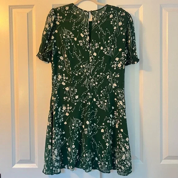 Reformation Green Floral Mini Dress - Picture 11 of 16